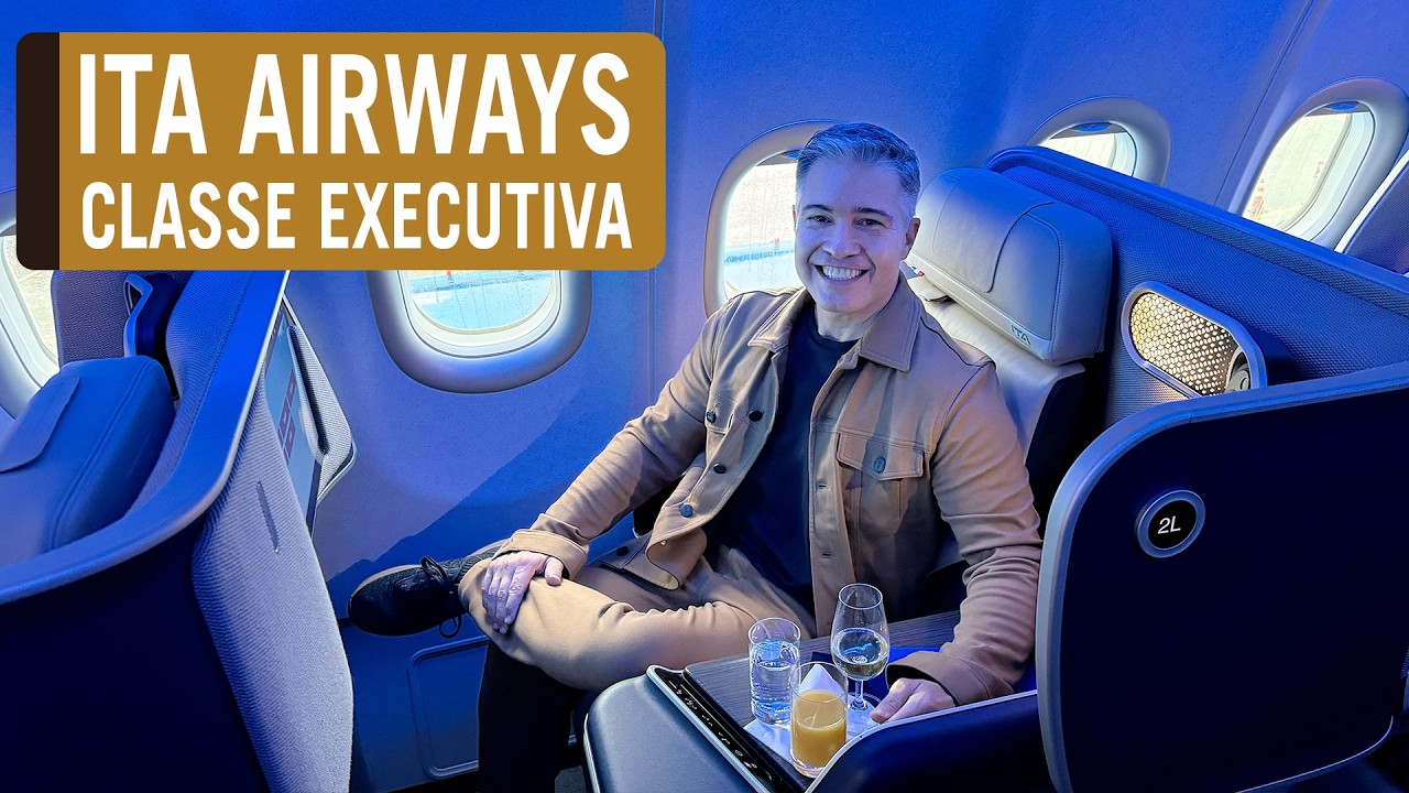 ITA AIRWAYS - REVIEW COMPLETO DA CLASSE EXECUTIVA NO A330-900neo, DO RIO ATÉ ROMA