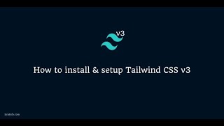 Install tailwindcss v3 in reactjs project