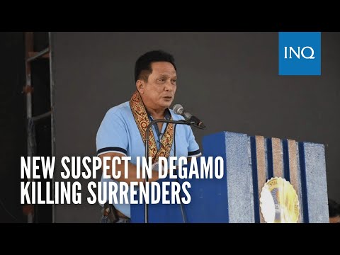 New suspect in Degamo killing surrenders