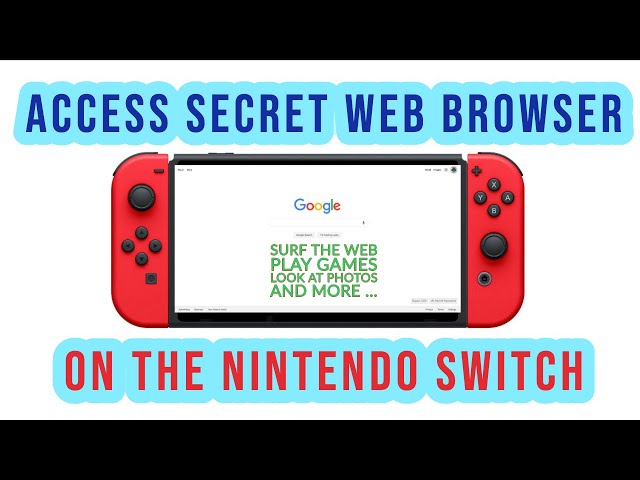 How to use the hidden web browser on Nintendo Switch and Nintendo Switch  Lite