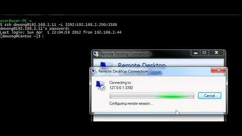 Remote Desktop Tunnel over SSH within Linux