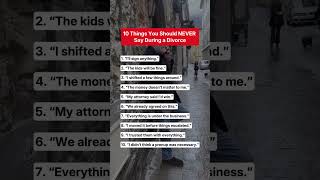 Famous 10 Things You Should Never Say During A Divorce Net Worth