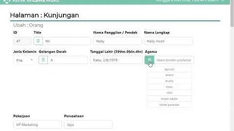 Aplikasi klinik berbasis website brigding integrasi pcare bpjs.