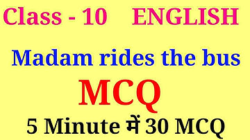 madam rides the bus mcq
