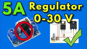 how to make dc regulator at home | 0-30V 5A DC