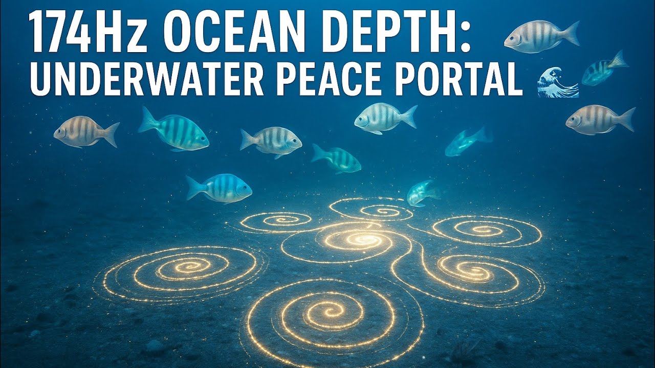 174Hz Ocean Depth 🌊 | Underwater Peace Portal | Deep Healing & Cellular Calm