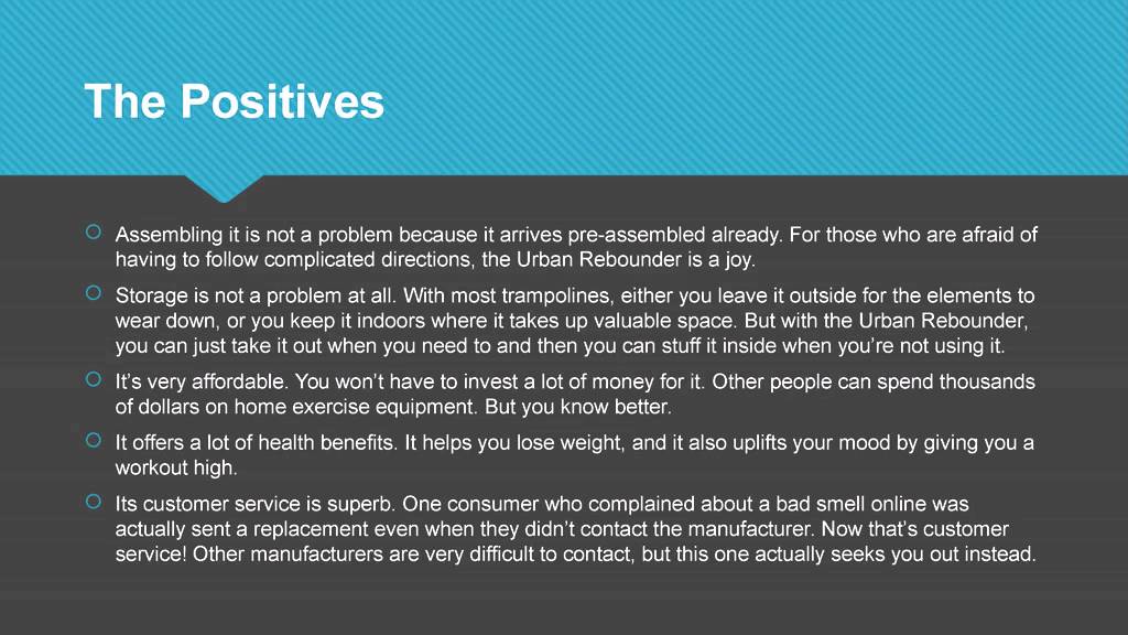 Urban Rebounder Trampoline Review YouTube