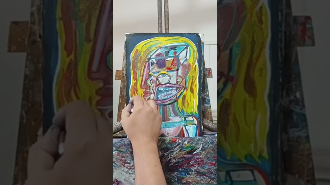 Series: Abstracta Pop, Cabeza de Mujer, Cabeza de Hombre. Diego Manuel Rodríguez #diegomanuelartist 