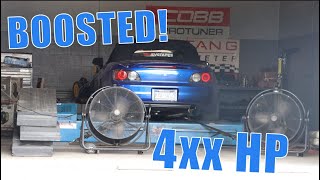 Turbo Honda s2000 Dyno runs | 2-step | Street pulls!