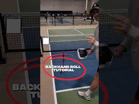 How to Hit the Backhand Roll in Pickleball (3 Simple Steps) ⚡️ #pickleballtips #pickleball