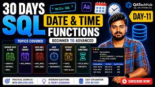 🚀 DAY 11 — DATE & TIME FUNCTIONS IN SQL | 30 Days SQL Challenge