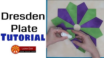 How to Piece a Diamond Dresden Plate Quilt Block - Beginner Quilting Tutorial with Leah Day