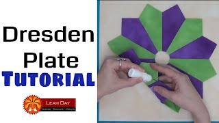 How to Piece a Diamond Dresden Plate Quilt Block - Beginner Quilting Tutorial with Leah Day
