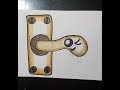 KAWAII РИСУНКИ |  Как нарисовать дверную ручку    -    How to draw a door knob