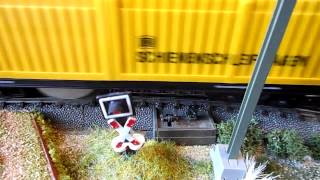 Lux 8810 En 9010 Wissellantaarn C-Rail Zijaanzicht, Modeltrein 187 Matje Marklin