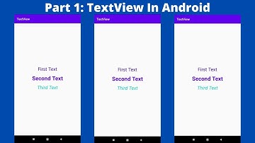 Part 1: How To Add TextView In Android| Android UI Widgets| Android Studio Tutorial.