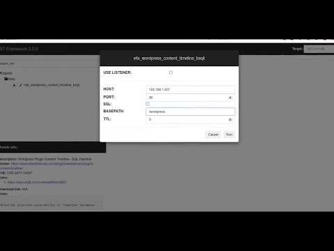 efa wordpress content timeline bsqli (blind sql injection modle example)