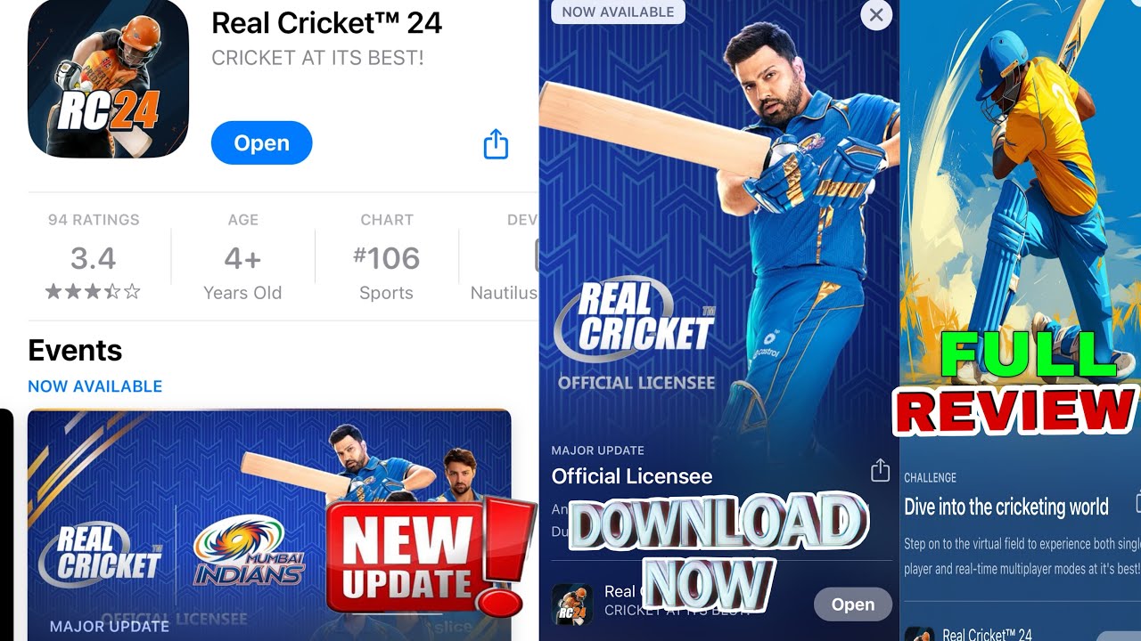 Real Cricket 24 Mega Update Launched | Full Review | Rc24 New Update ...