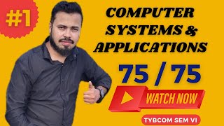 #1 COMPUTER SYSTEMS & APPLICATIONS for TYBCOM | E-Commerce | Excel | Visual Basic | TYBCOM SEM 6