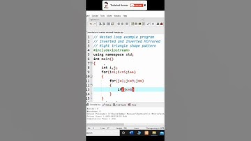 #88 Half Hollow Diamond Shape Pattern Program in C++ | C++ Programming #shorts #youtubeshorts