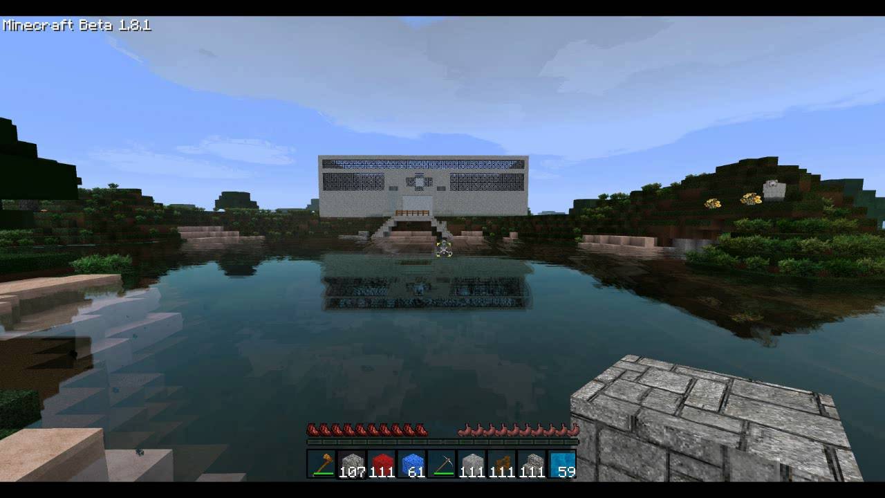 Minecraft 1.8 Reflective Water!!! (Water Shader Mod) - YouTube