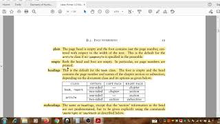 Latex in Simple style   Page Style