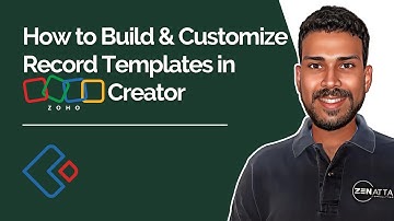 How To Build & Customize Record Templates in Zoho Creator (Beginners Tutorial)