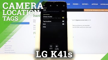 LG K41s – Open Camera Settings & Activate Photo Location Tags