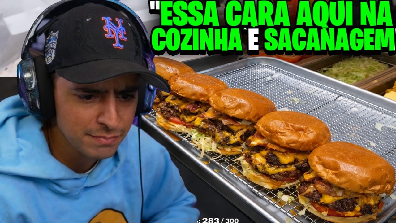 CORINGA REAGE: MELHOR HAMBURGUER DUPLO COM BACON E QUEIJO PROFUNDO