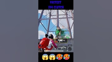 Fastest 1v4 Clutch 😱😱🥵 #bgmi #pubgmobile #pubg #shorts