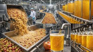 Inside the Massive Apple Juice Factory | How Fresh Apples Become Juice 🍎🥤