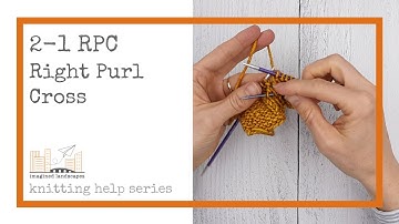 2-1 RPC, aka Right Purl Cross Cable