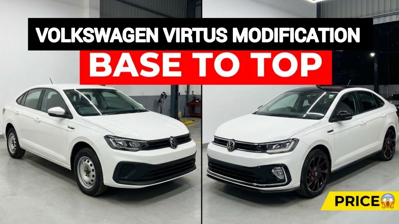 ✅2026 VIRTUS MODIFICATION WITH PRICE😱💥VOLKSWAGEN VIRTUS BASE TO TOP ACCESSORIES‼️#pologti #vw