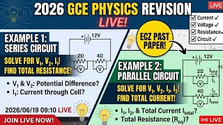 2026 GCE REVISION: series and parallel circuit diagrams.