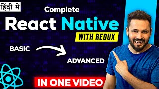 React Native full Course with Redux in Hindi | Complete React-native in One Video!