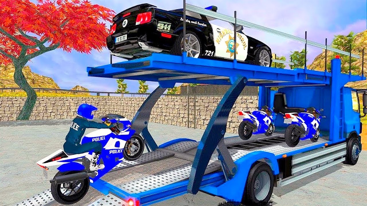 OffRoad Police Bike Transport - Best Android Gameplay
