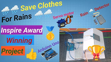 Automatic Cloth Drying System Using Arduino & Rain Sensor | Servo Motor Control | DIY Project