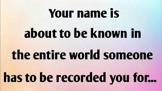 YOUR NAME IS ABOUT TO BE...