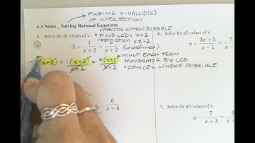 4-3 Video Lesson _ Solving Rational Equations