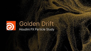 "Golden Drift | Houdini Particle Simulation