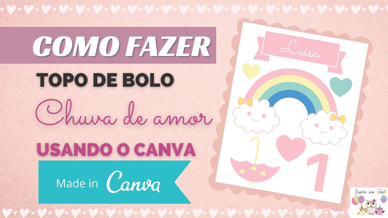 Como fazer topo de bolo no Canva