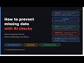 How to Prevent Missing Data With Referential Integrity Checks