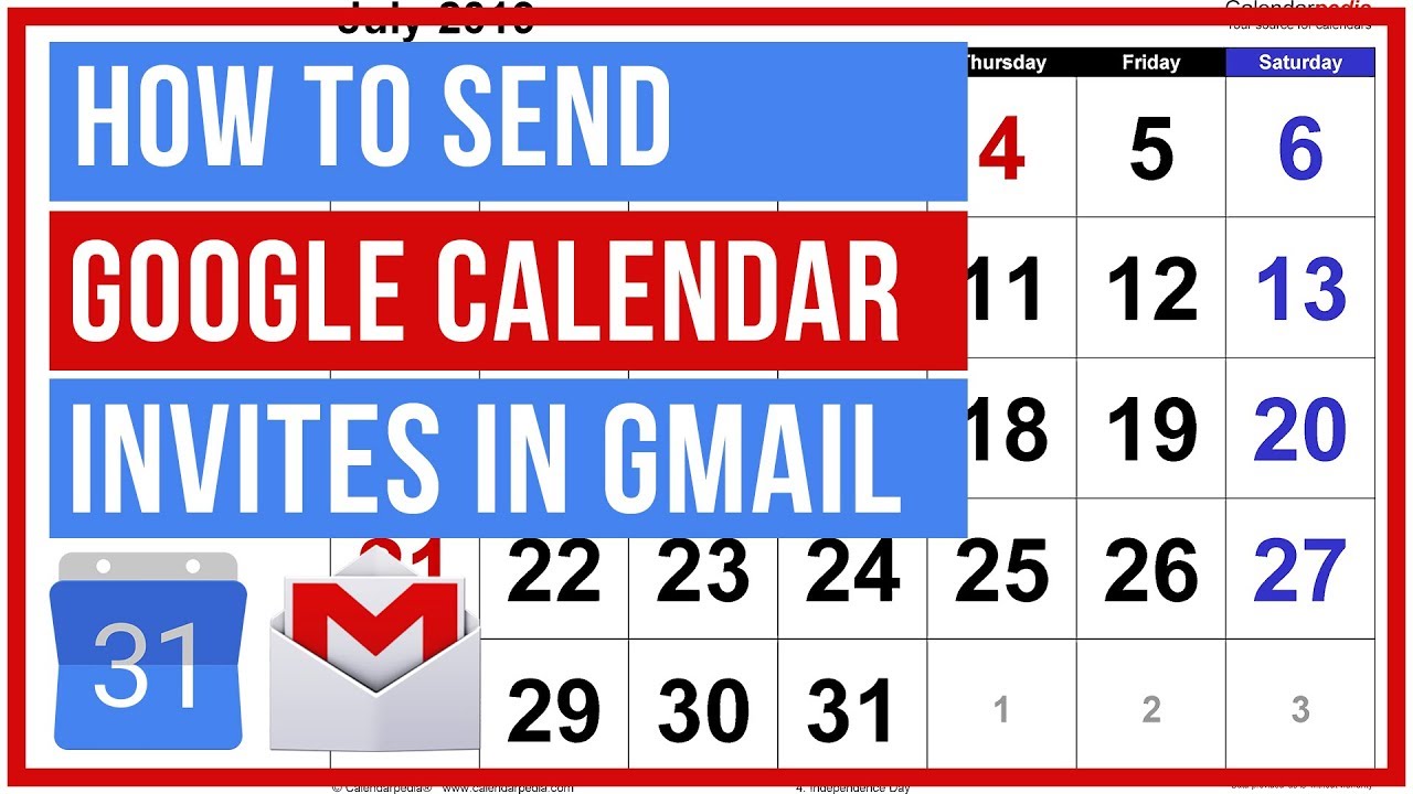 Google Calendar How To Create Google Calendar Invite IN GMAIL YouTube