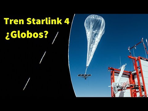 Tren Starlink 4 y Globos Satélite Supersonicos Terraplanistas