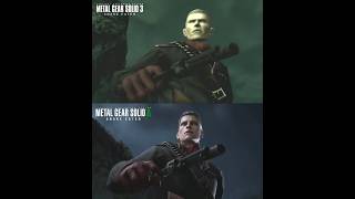 Ocelot Russian Roulette Scene Comparison | Original vs Remake | MGS Delta Δ: Snake Eater