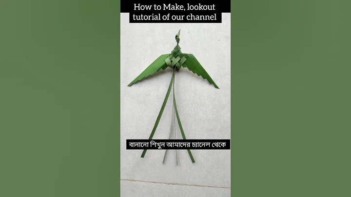 Birds with coconut leaves | craft ideas | #shorts #viral #trending #craft