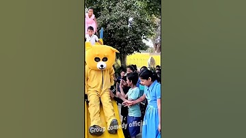Teddy Bear And Funny Dance in Public Places | #mrcrazy #crazyteddy #groupcomedyofficial #shorts