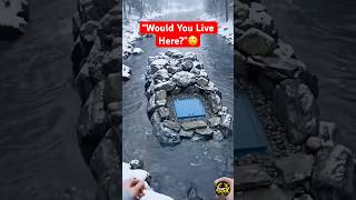 “Nobody Expected This Under Ice    ❄️😳” #timelapse #snow #bunker #viral #design #home #hiddenroom