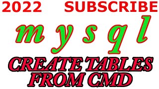 Mysql Sql Mariadb How To Create Tables From Cmd 20022