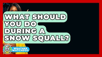 What Should You Do During A Snow Squall? - Weather Watchdog